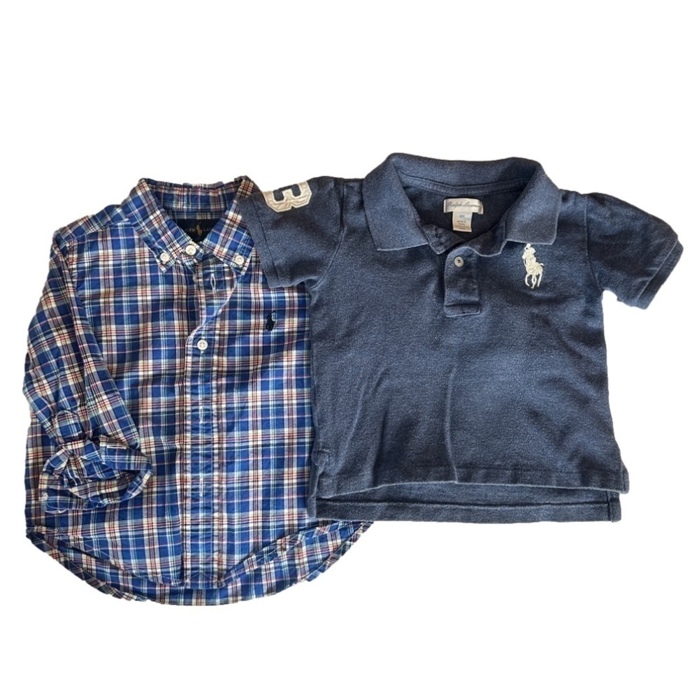 BUNDLE of 2 Ralph Lauren Little Boys Tops Size 18 Months